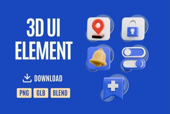 3D App UI Essentials Pack 03 Overview