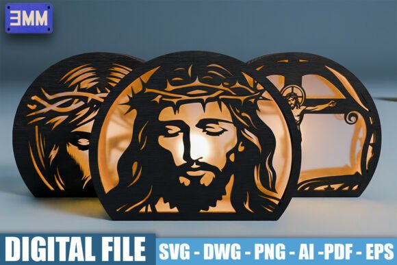 3D Jesus Christ Lantern Files