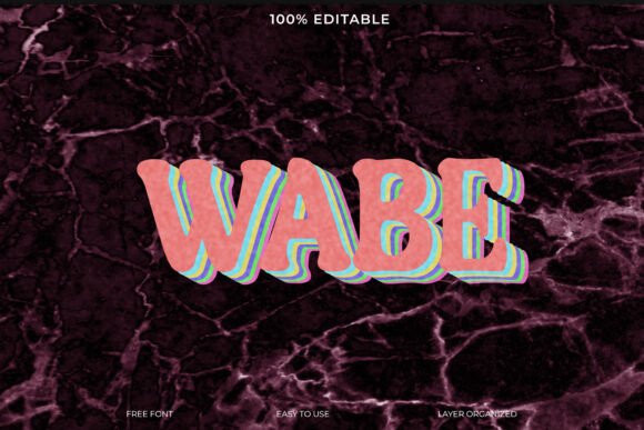 3D Wabe Text Effect: Modern Depth