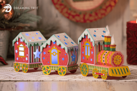 Choo-Choo Train SVG: A Festive 3D Paper Crafting Guide for the Holidays