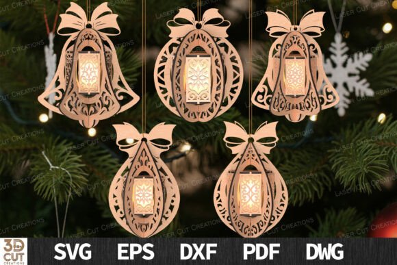 Crafting Light: The 3D Lantern Ornament SVG Bundle for Laser Cutting