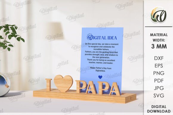 Crafting the Perfect Gift: A Guide to the 3D Father’s Day Card Holder Laser Cut Design