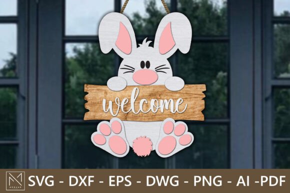 Creating Dimensional Decor: A Guide to the Multilayer Easter Bunny Welcome Sign Laser Cut File