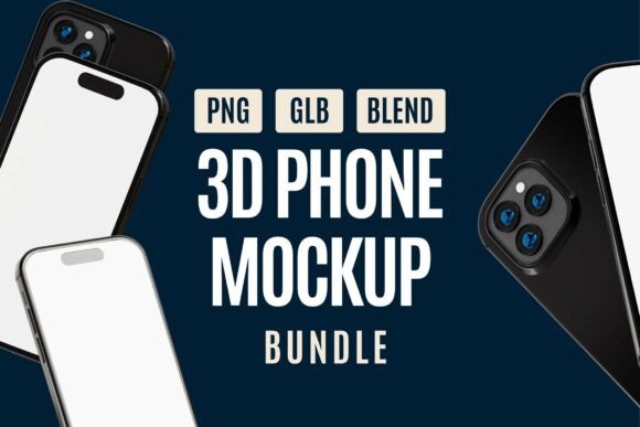 Elevate Your Design Presentations with a 3D Smartphone Mockup Pack