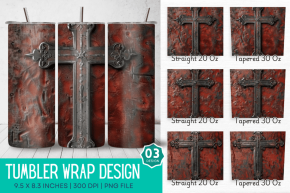 Elevating Faith-Based Craftsmanship with the 3D Christian Cross Sublimation Tumbler Design