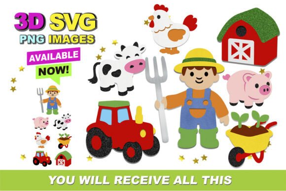 Evaluating Cute Farm 3D SVG and Clipart for Digital Crafting Projects