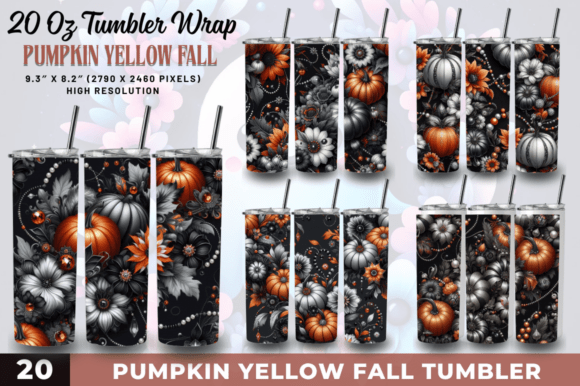 Evaluating the Pumpkin Yellow Fall Tumbler Wraps Bundle for Seasonal Sublimation Projects