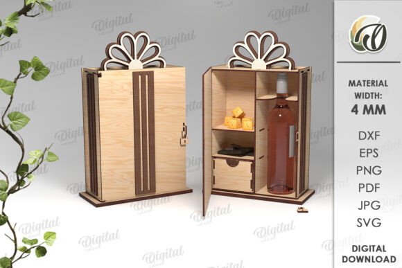 Exploring the 3D Wine and Treats Box Laser Cut: A Practical Guide for Digital Crafters