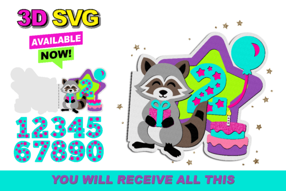 Exploring the Raccon Card 3D SVG for Precision Crafting