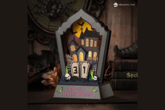 Halloween Countdown Calendar SVG: A Spine-Tingling 3D Paper Craft Guide