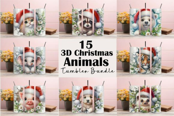 Integrating the 3D Christmas Animals Tumbler Bundle into Your Holiday Design Workflow