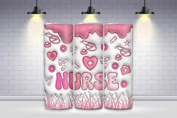 Mastering the 3D Nurse 20 Oz Skinny Tumbler Wrap Design for Professional Sublimation