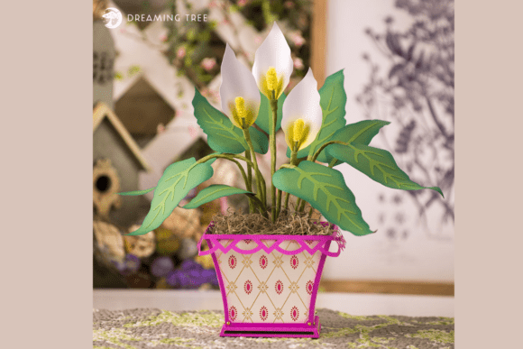 Peace Lily SVG: Crafting Serenity with Paper Blooms