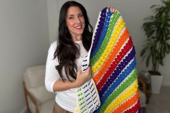 Rainbow Baby Blanket Crochet Pattern: A Guide to Planning and Creating a Textured Heirloom