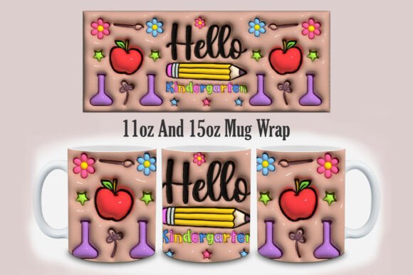 Strategic Branding with the 3d Inflated Hello Kindergarten Mug Wrap