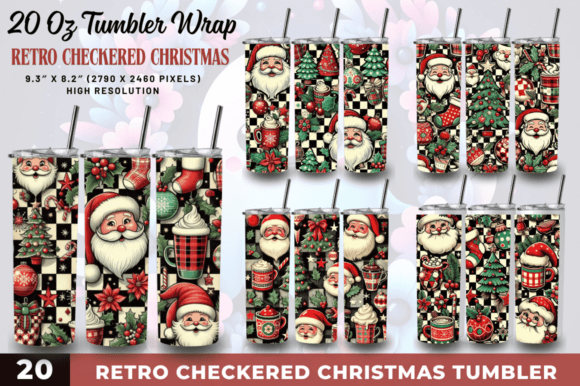 Strategic Positioning with the Retro Checkered Christmas Tumbler Bundle