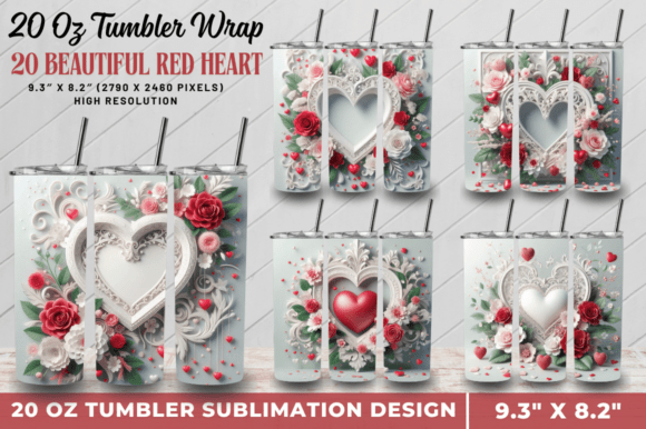 Understanding the 3D Beautiful Red Heart Tumbler Bundle for Sublimation Crafting