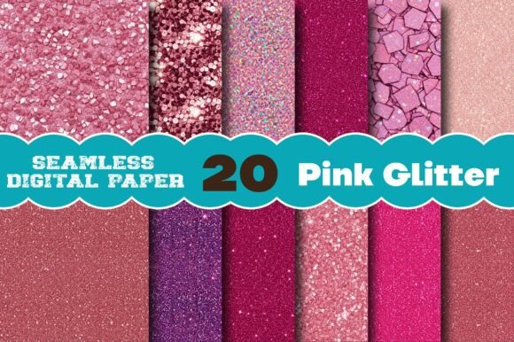Unleashing Creativity with Seamless Pink Glitter Digital Paper for Modern Design Projects