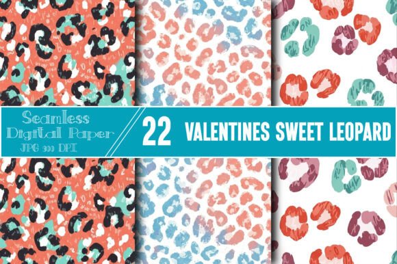 Valentines Sweet Leopard Papers: Elevating Modern Digital Craft and Design